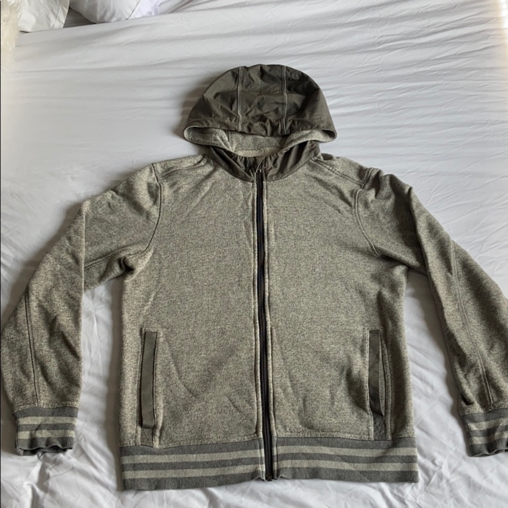 lululemon zip up hoodie grey size small
